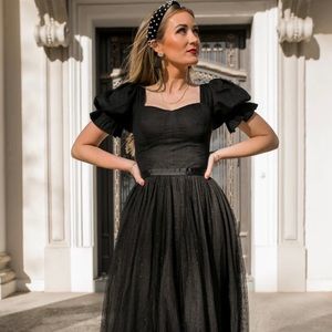 Ivy City Co Ballerina Dress in black